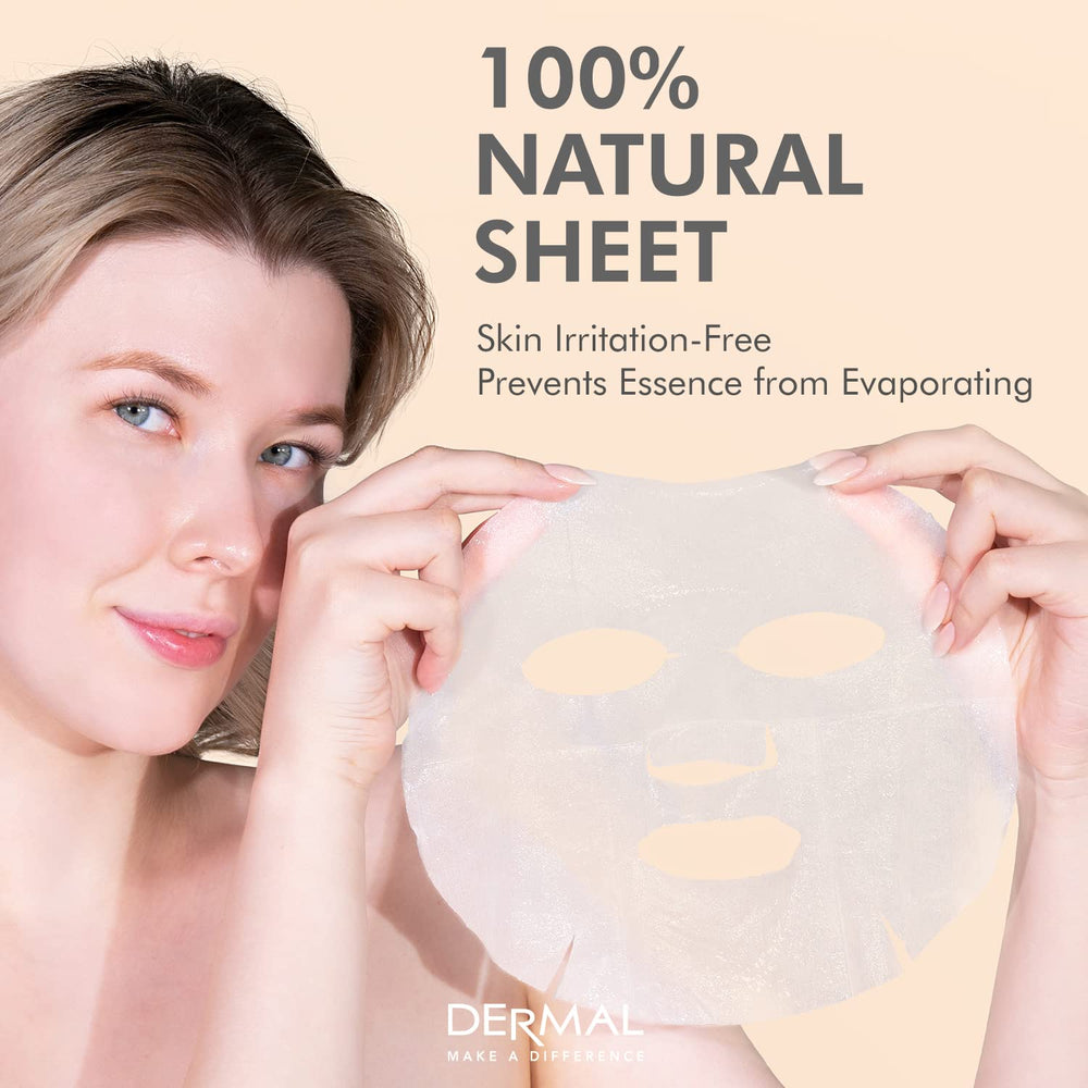 DERMAL tea tree rose honey mask sheet with gentle nourishment.