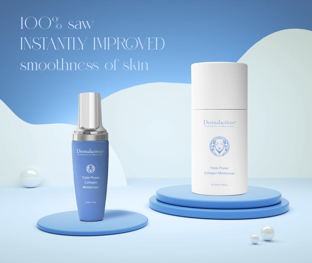 Close-up of Dermalactives Purifying Triple Power Moisturizer texture and cream