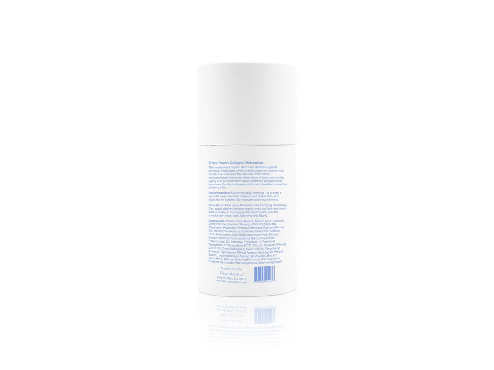 Packaging box of Dermalactives Purifying Triple Power Moisturizer