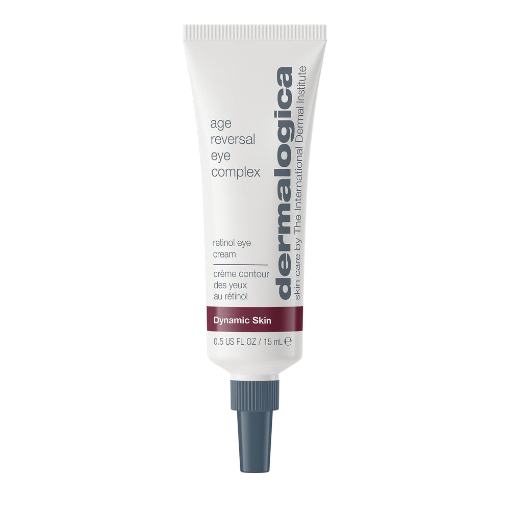 Dermalogica Age Reversal Eye Complex jar close-up showing smooth eye-area texture.