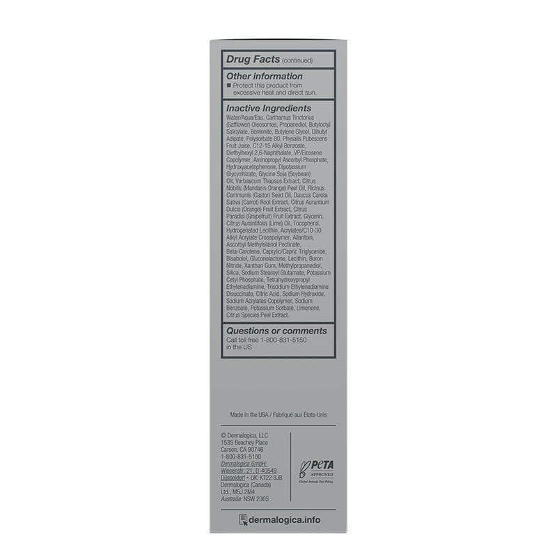 Dermalogica BioLumin-C SPF50 cream texture hints at brightening skin