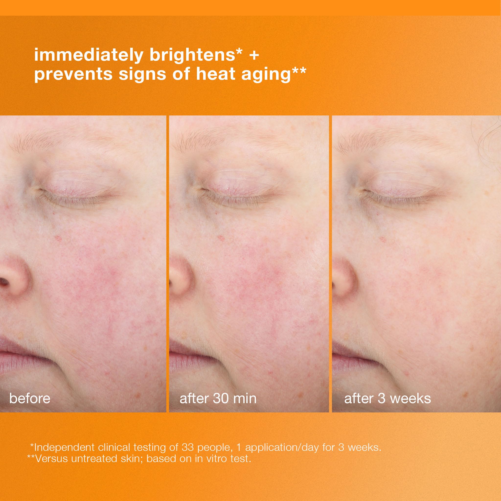 Dermalogica BioLumin-C texture spread evenly across skin