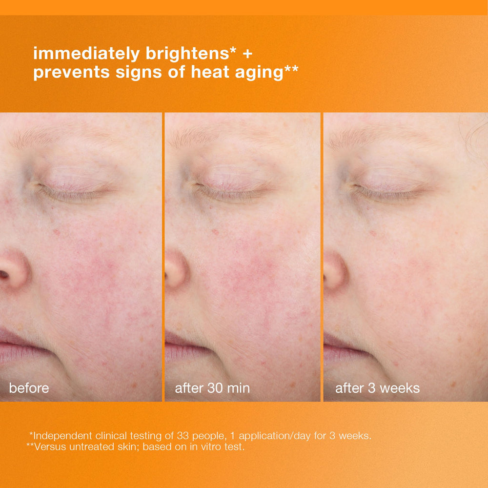 Dermalogica BioLumin-C texture spread evenly across skin