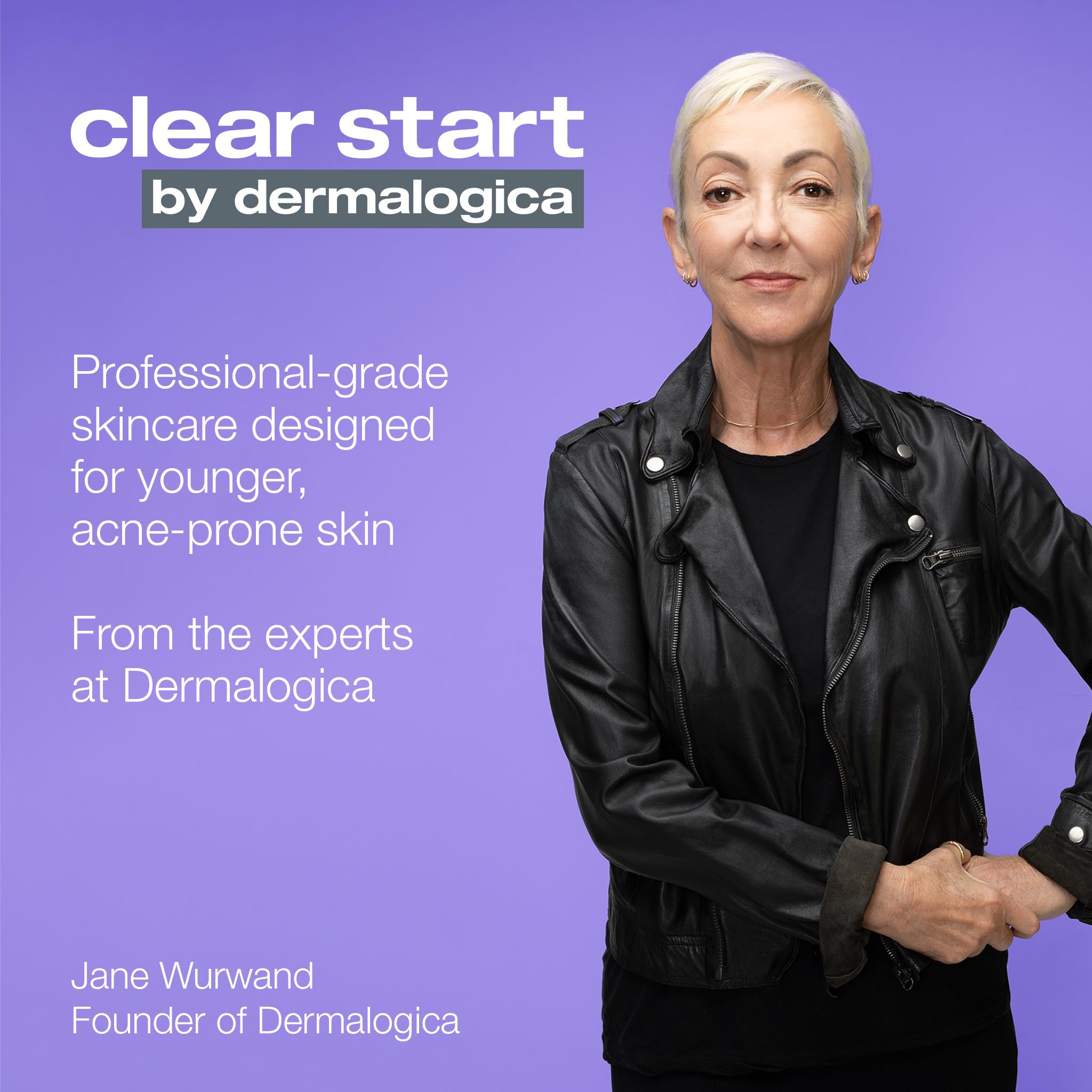 Dermalogica Clear Start Bacne Spray demonstrates proper 12–18 inch spray distance.