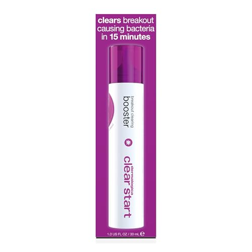 Dermalogica Clear Start breakout spot application demonstrates targeted treatment for visible blemishes.