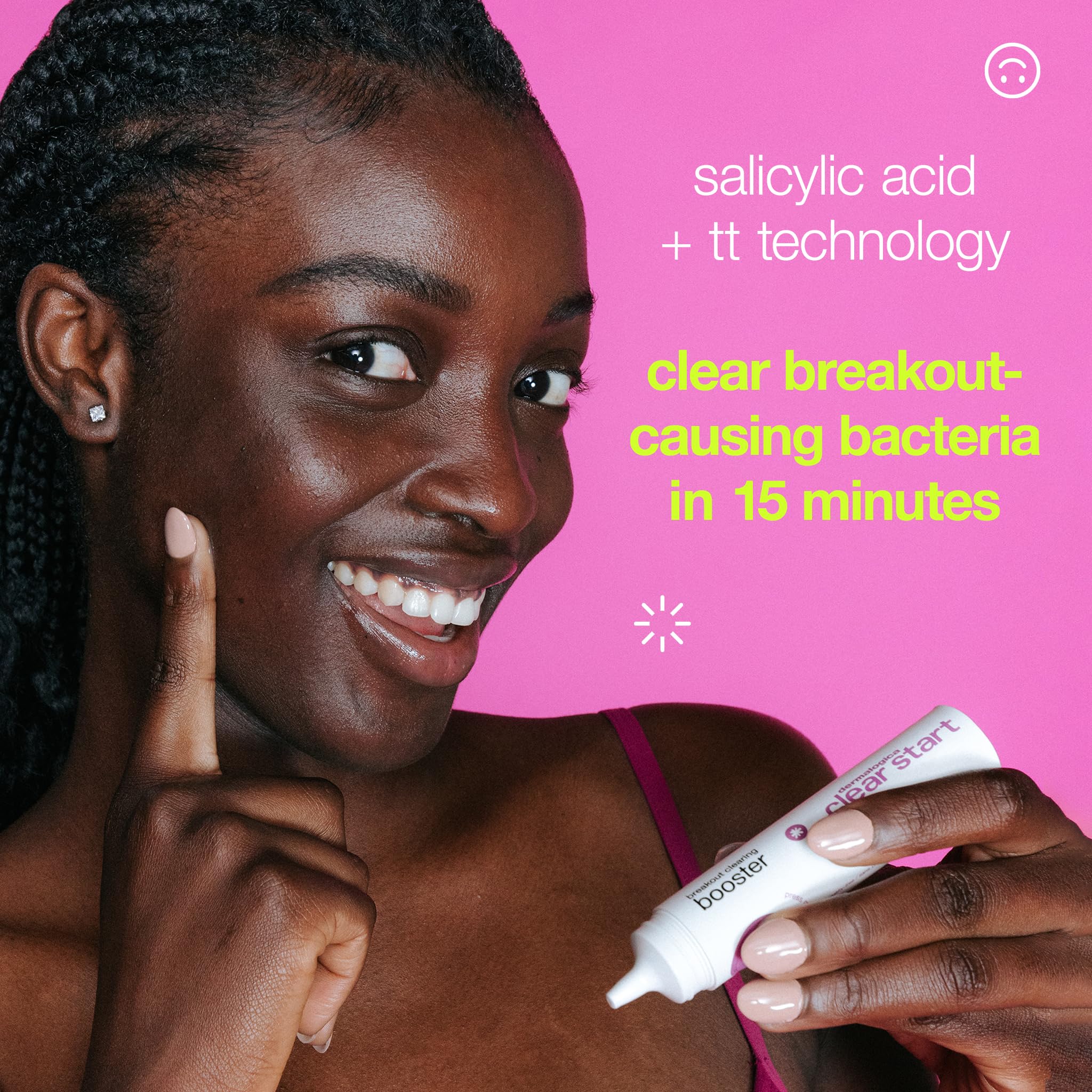 Dermalogica Clear Start seaweed extract hydration visual highlights moisture retention.