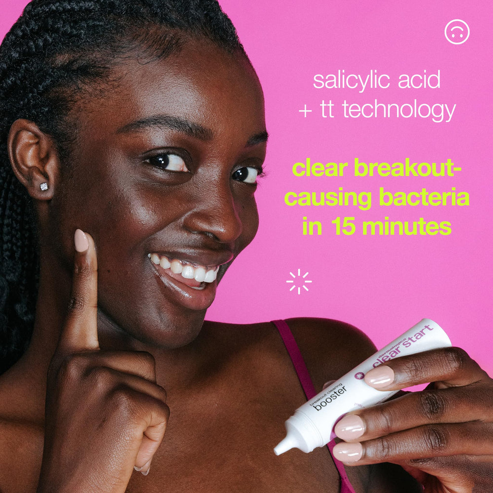 Dermalogica Clear Start seaweed extract hydration visual highlights moisture retention.
