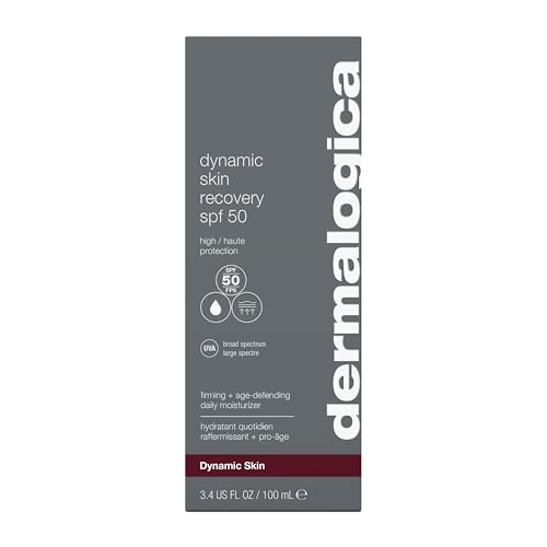 Dermalogica Dynamic Skin Recovery SPF50 swatch demonstrates creamy texture for smooth, hydrated skin.