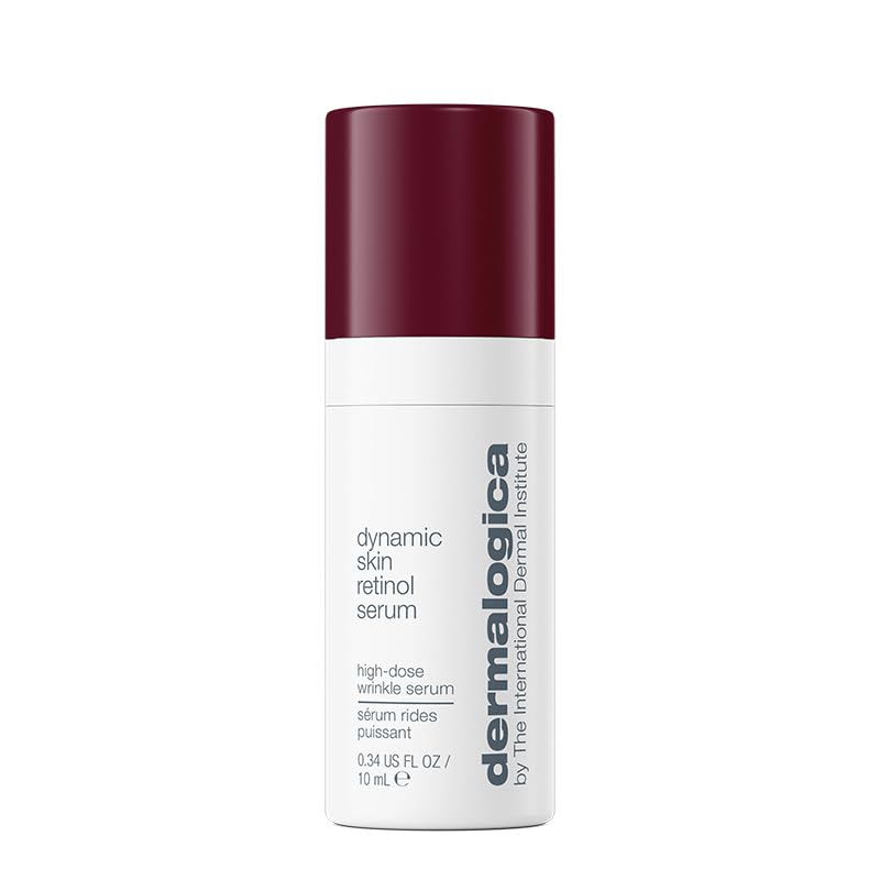 Dermalogica Dynamic Skin Retinol Serum bottle for nightly routines and smooth skin