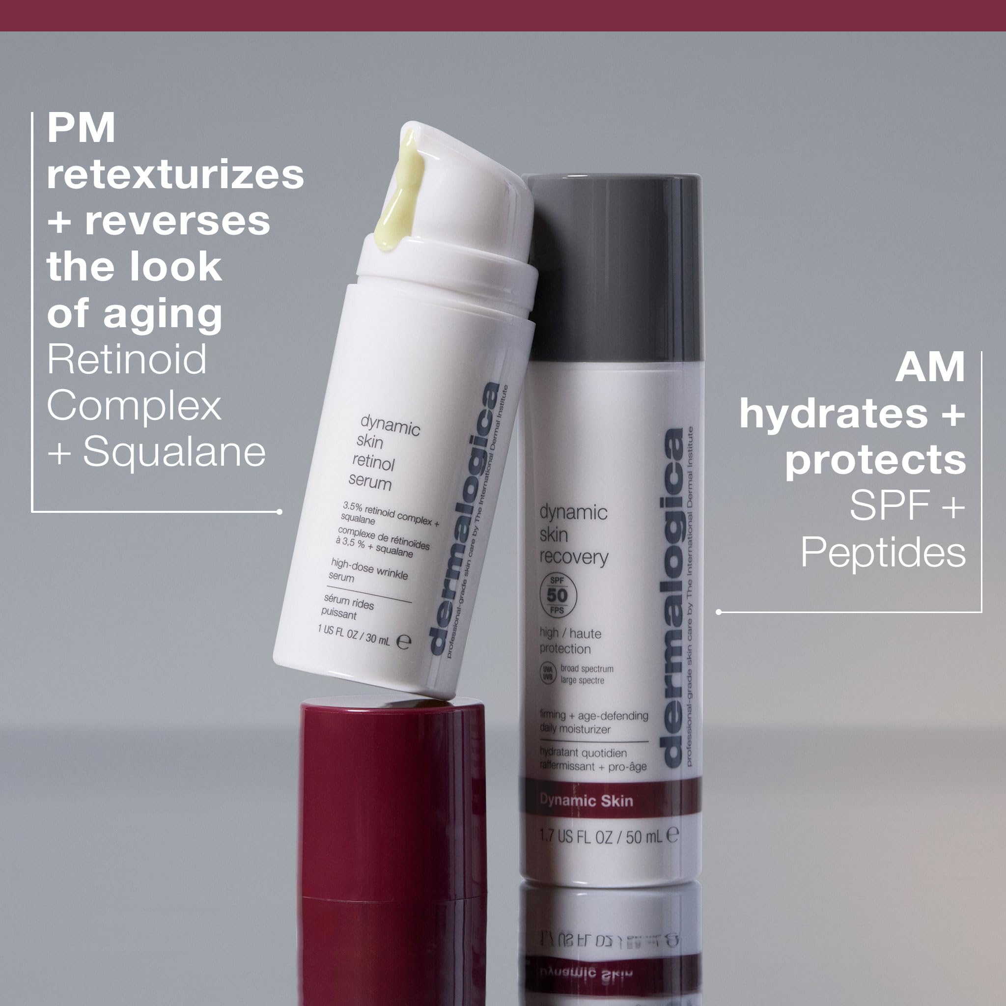 Illustration of the retinoid complex within Dermalogica Dynamic Skin Retinol Serum