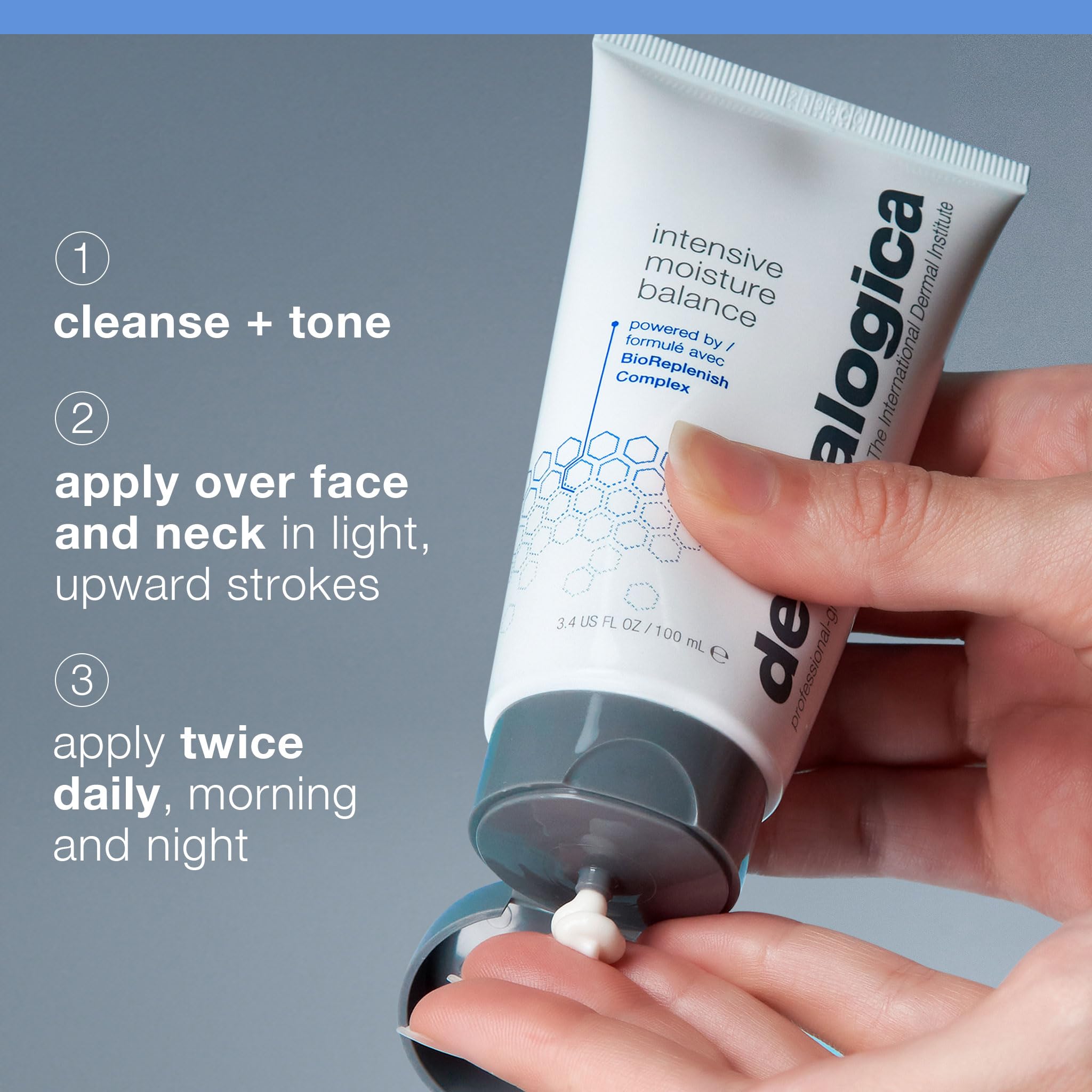 Dermalogica Intensive Moisture Balance in night routine scene for overnight hydration