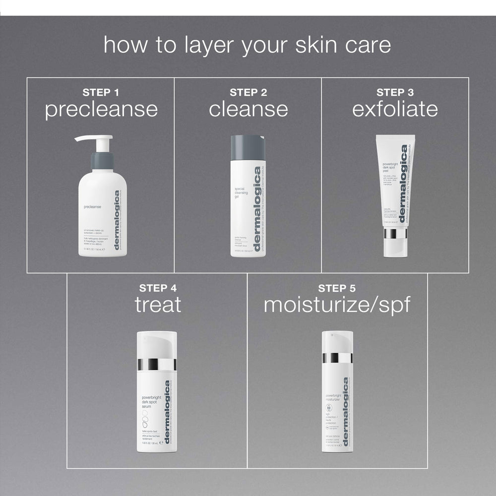 Dermalogica PowerBright lightweight hydration swatch on skin for comfort.
