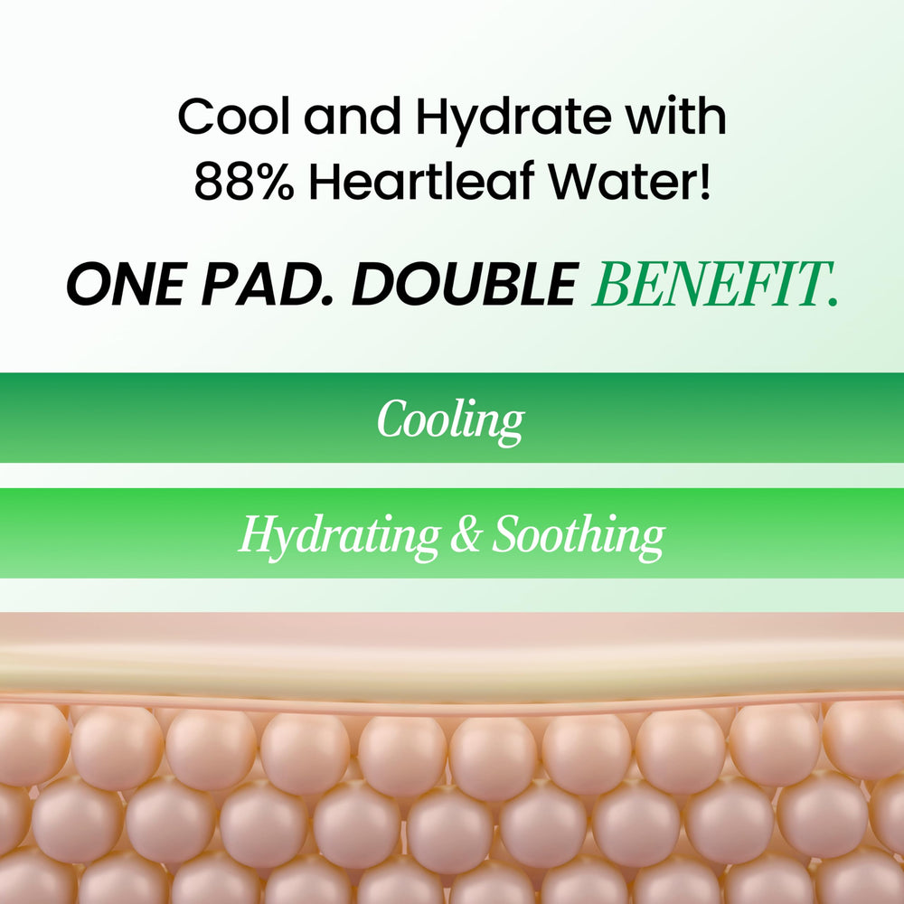 DERMALOGY heartleaf pad closeup reveals the textured surface for easy use.