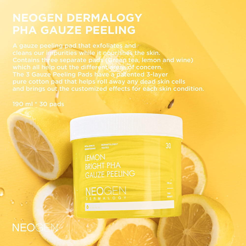 DERMALOGY Lemon PHA Gauze Pad on hand demonstrates smooth texture improvement.