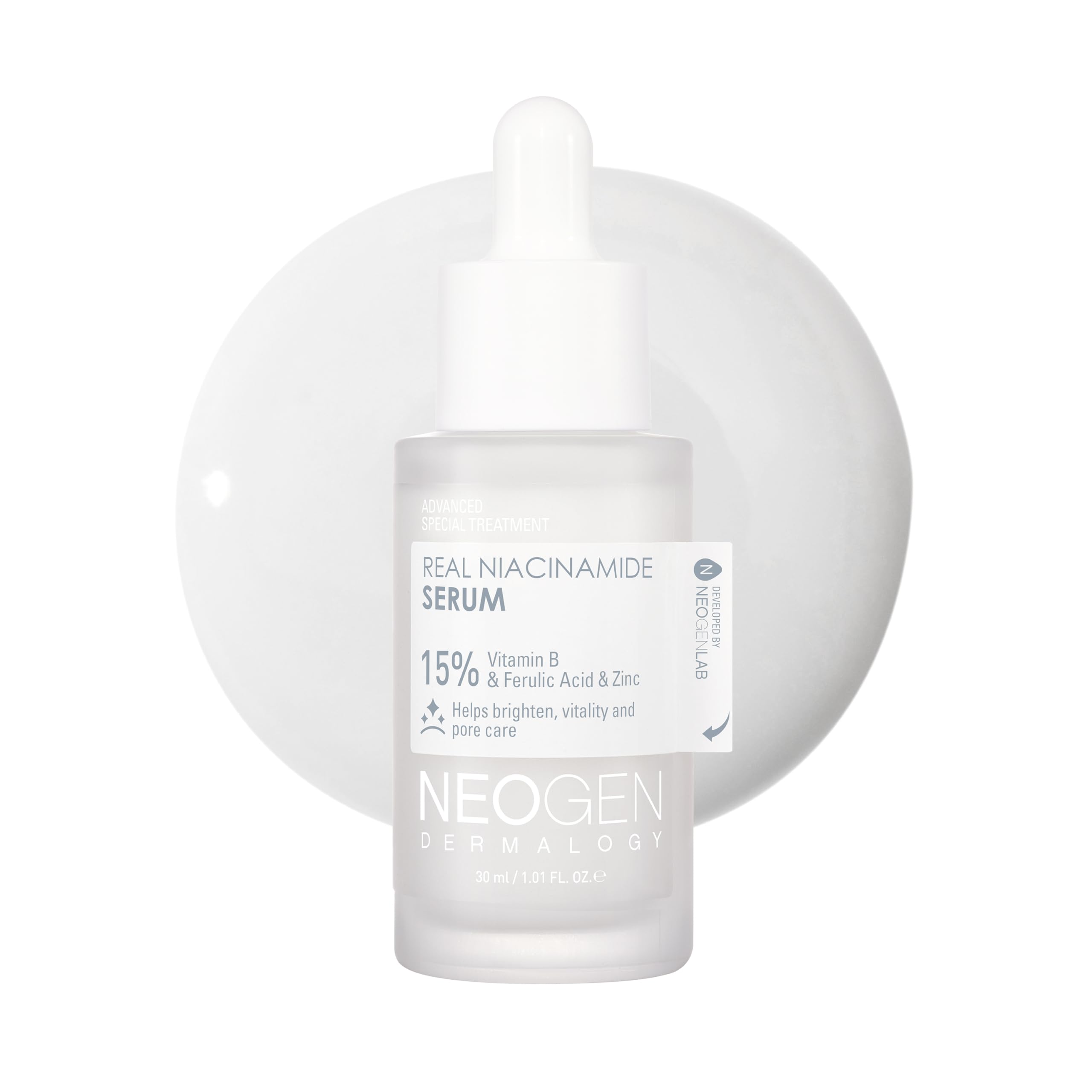 DERMALOGY by NEOGEN Real 15% Niacinamide serum bottle for radiant-looking skin