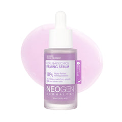 DERMALOGY Real Bakuchiol Serum bottle for sensitive skin and firming benefits.