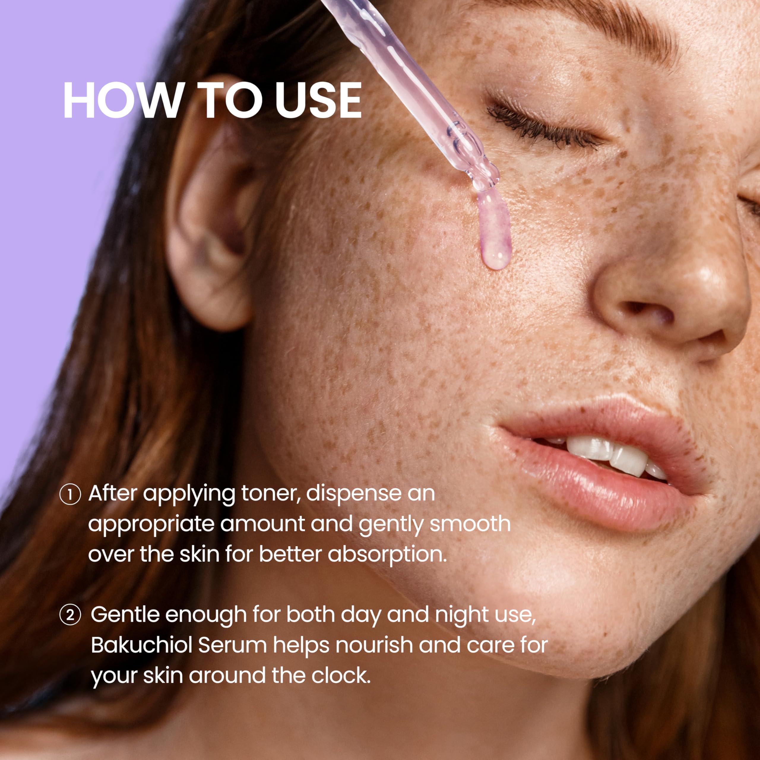DERMALOGY Real Bakuchiol Serum night routine pairing with moisturizer.
