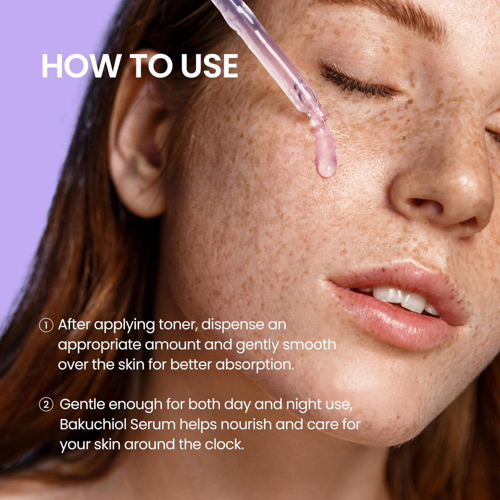 DERMALOGY Real Bakuchiol Serum night routine pairing with moisturizer.