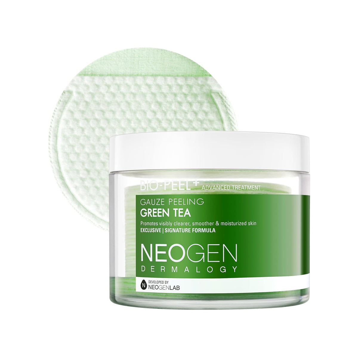 DERMALOGY by NEOGENLAB Bio-Peel Gauze Pads pack view for gentle exfoliation and hydration