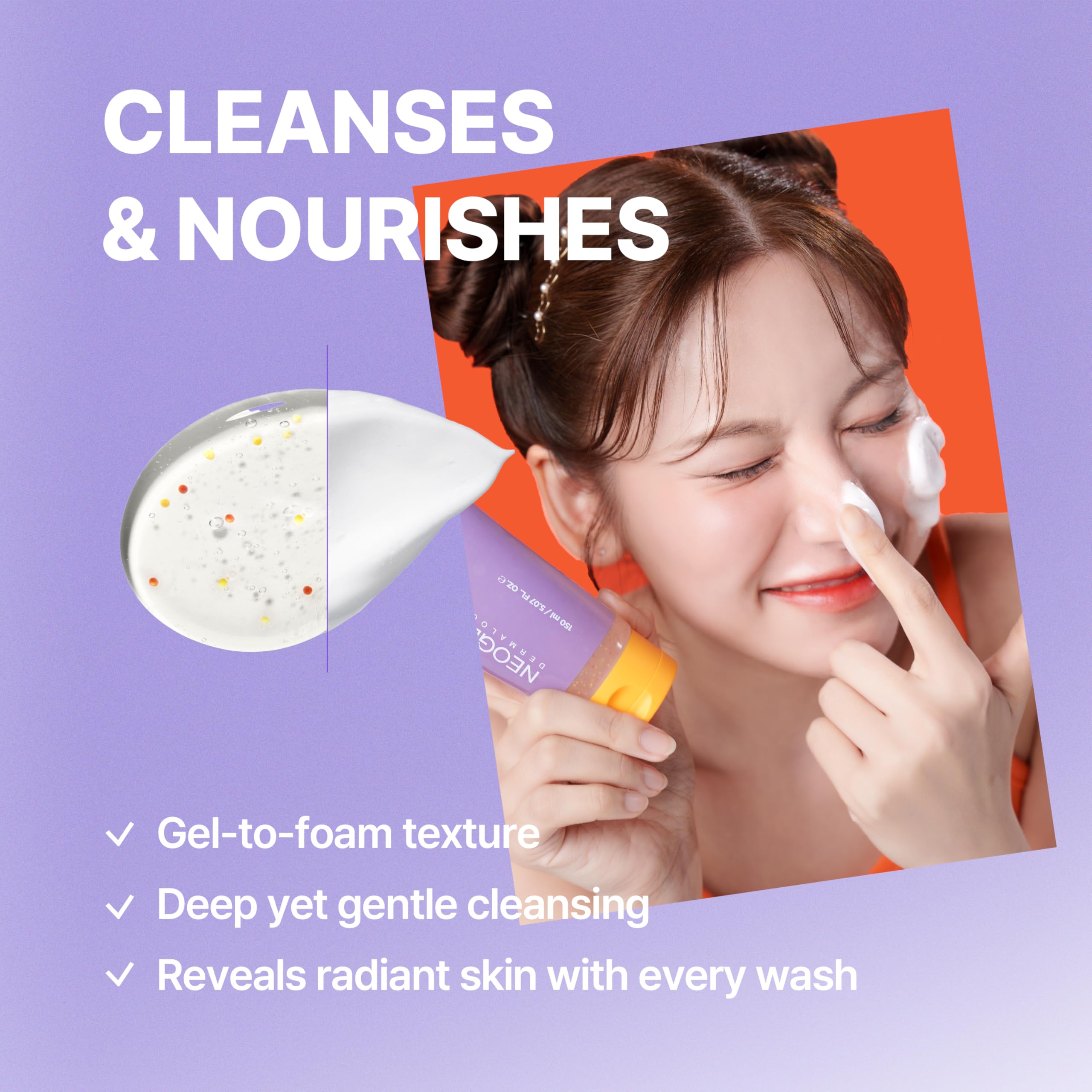 DERMALOGY cleanser with Yuzu-Lime extract suggesting vitamin boost.
