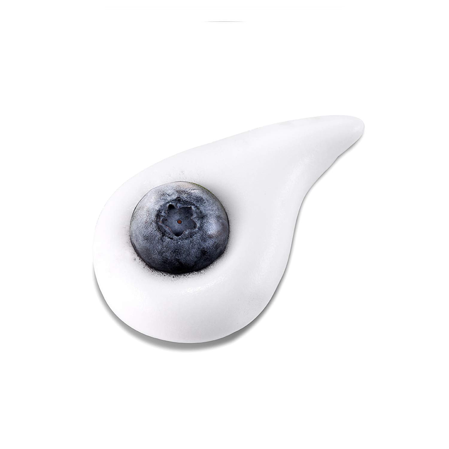 DERMALOGY Real Fresh Foam blueberry packaging emphasizes easy-to-use design.