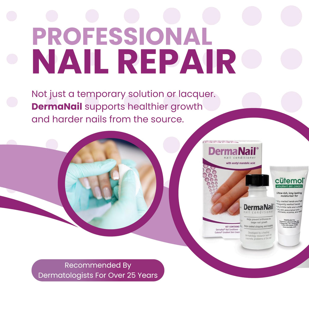 DermaNail Cutemol application during routine nail care.