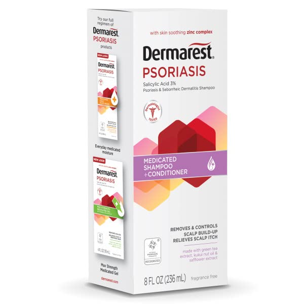 Dermarest 8oz bottle ready for home use in a clean setup.