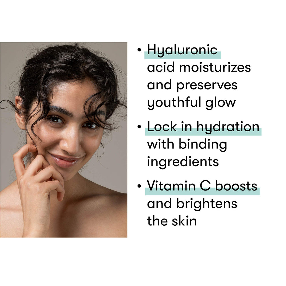 Dermaroller Hyaluronic Acid Ampoules pack illustrating long-lasting moisture and radiant glow