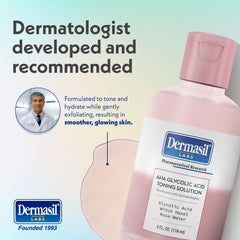 Dermasil Hyaluronic Acid visual suggests skin-plumping hydration.