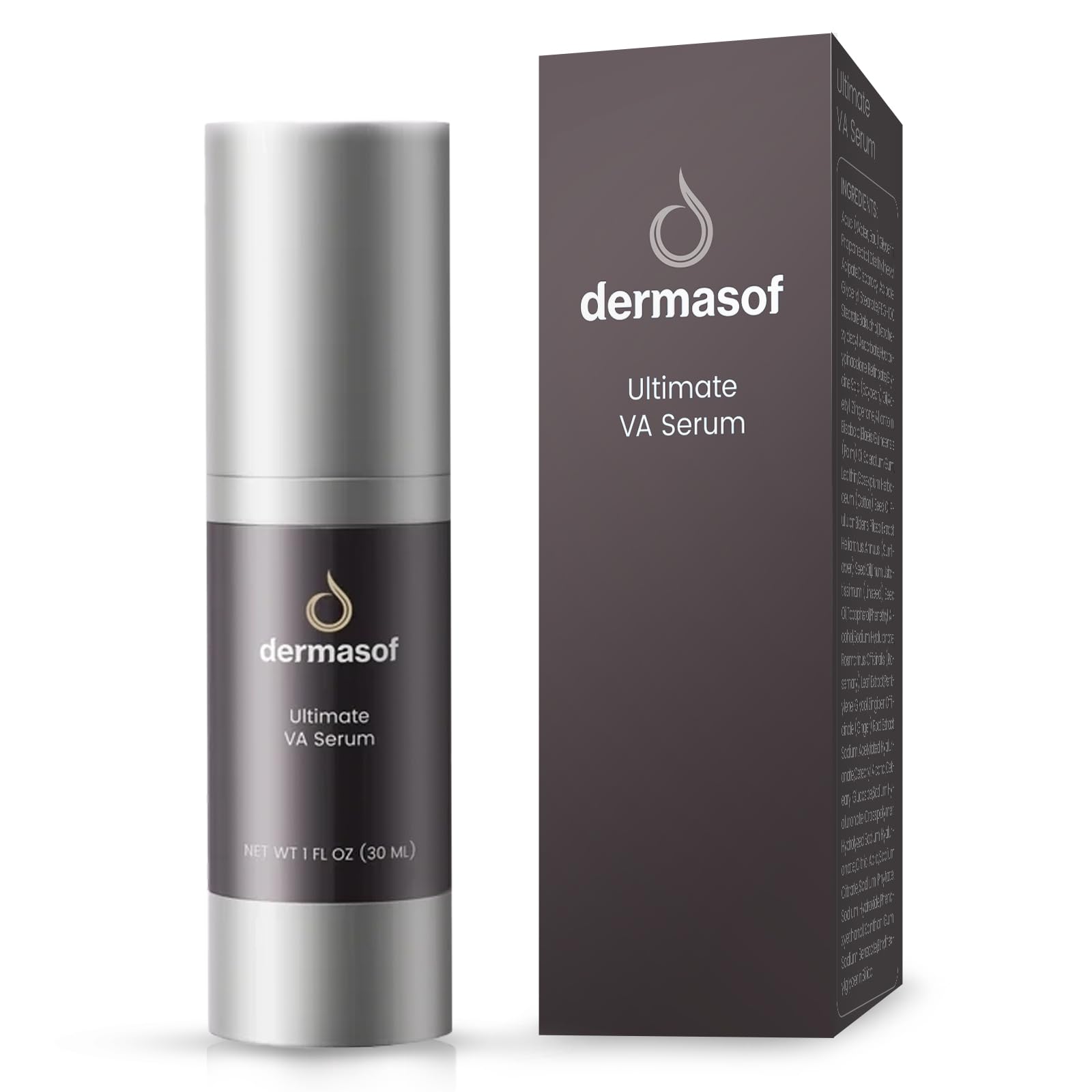 Dermasof Bakuchiol-HPR serum bottle on a clean surface for gentle daily use.
