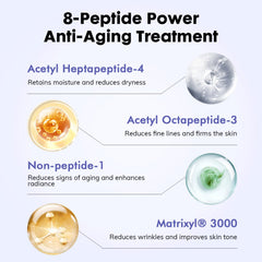 Dermasof Multi Peptide Power Serum dispensing action ready for quick daily use.