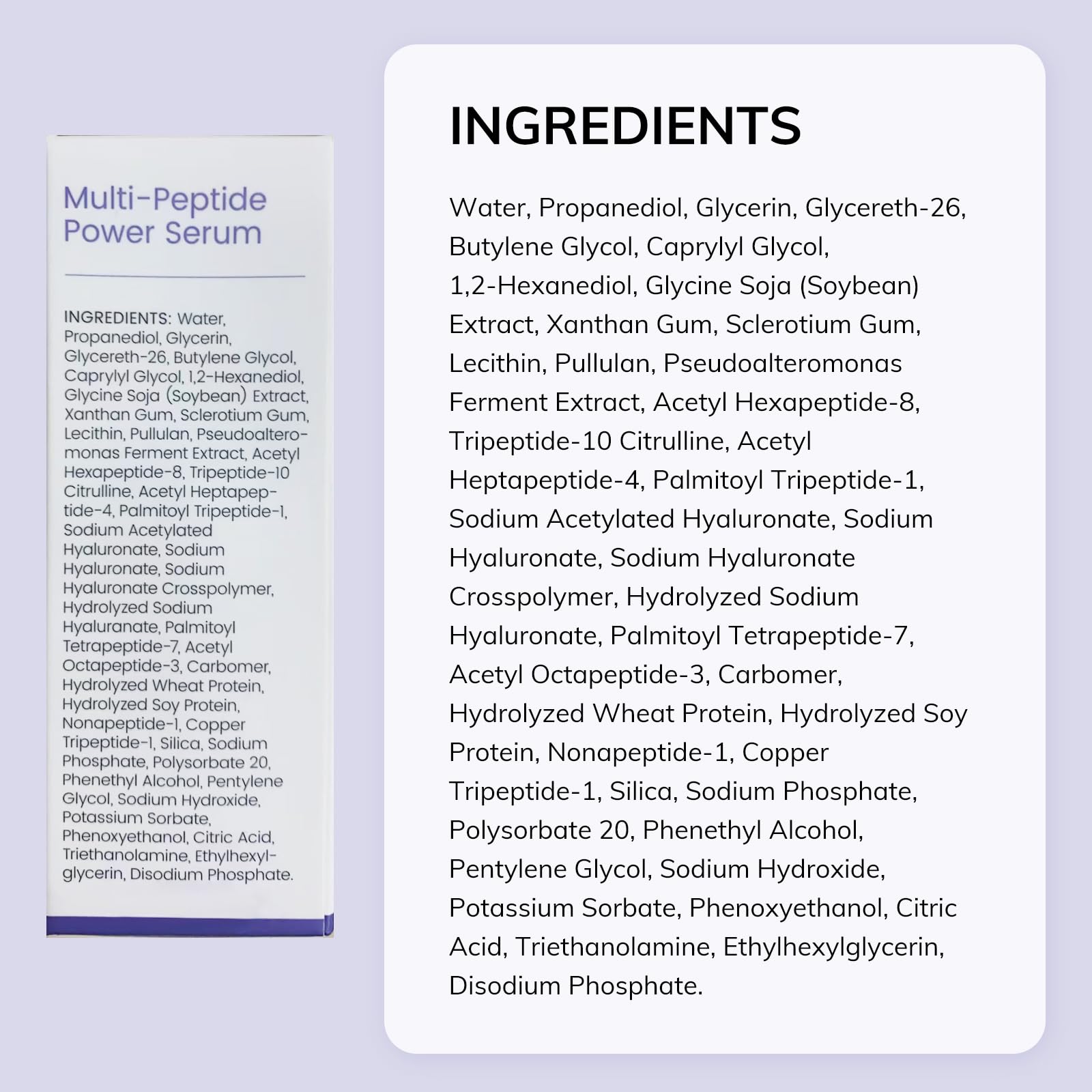 Dermasof Multi Peptide Power Serum night routine use suggestion.