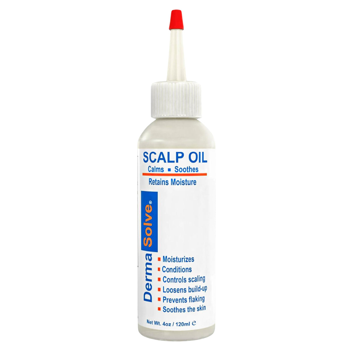 Dermasolve psoriasis scalp oil bottle presents soothing formula for itch relief and healthier-looking scalp