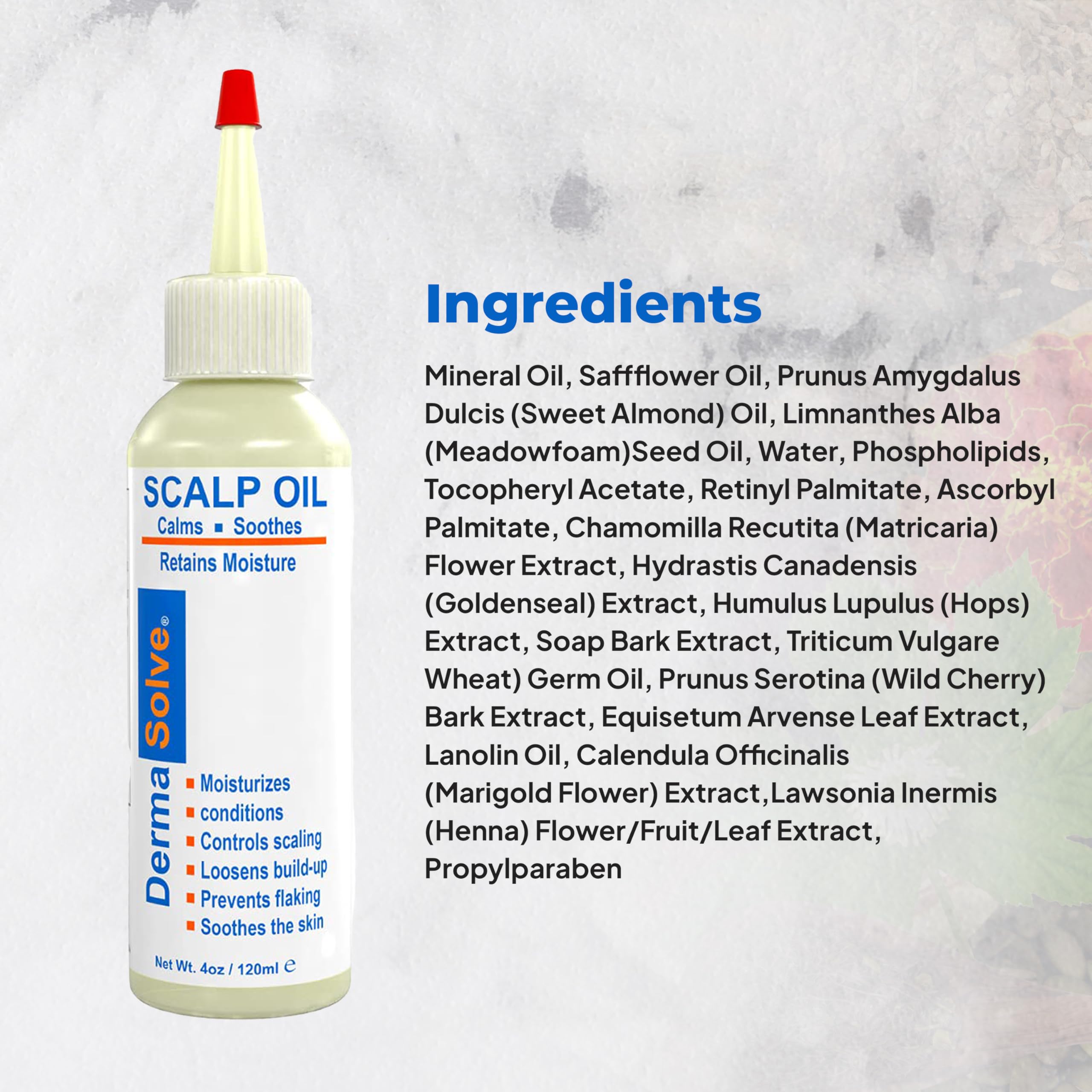 Dermasolve psoriasis scalp oil cap-closeup highlights secure dispensing design