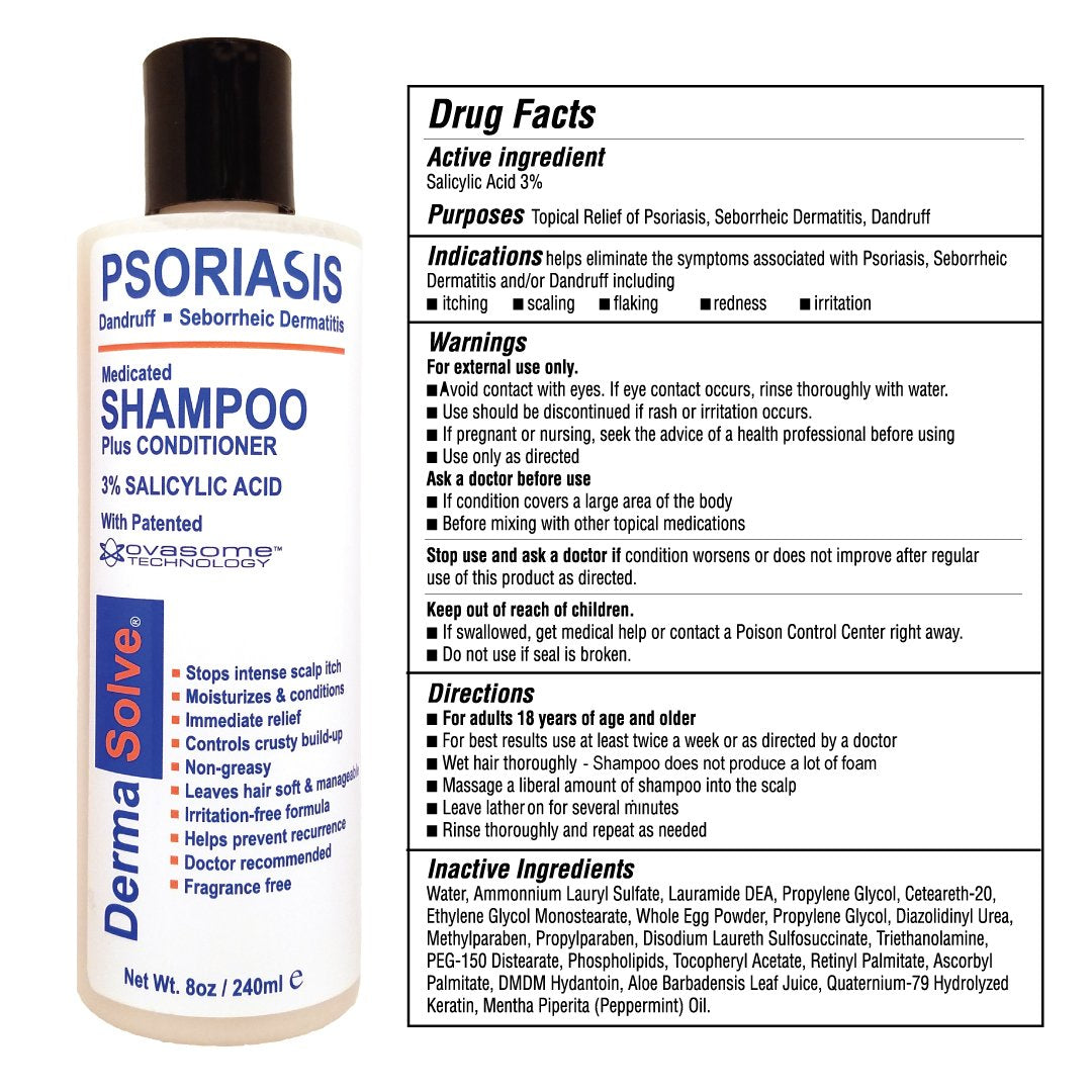 Dermasolve two-pack packaging highlights convenient, ongoing scalp care.