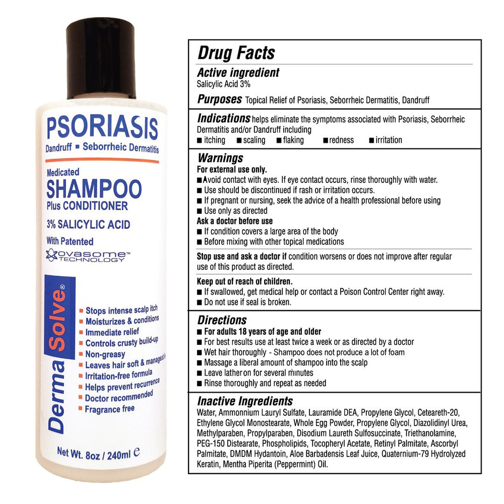 Dermasolve two-pack packaging highlights convenient, ongoing scalp care.