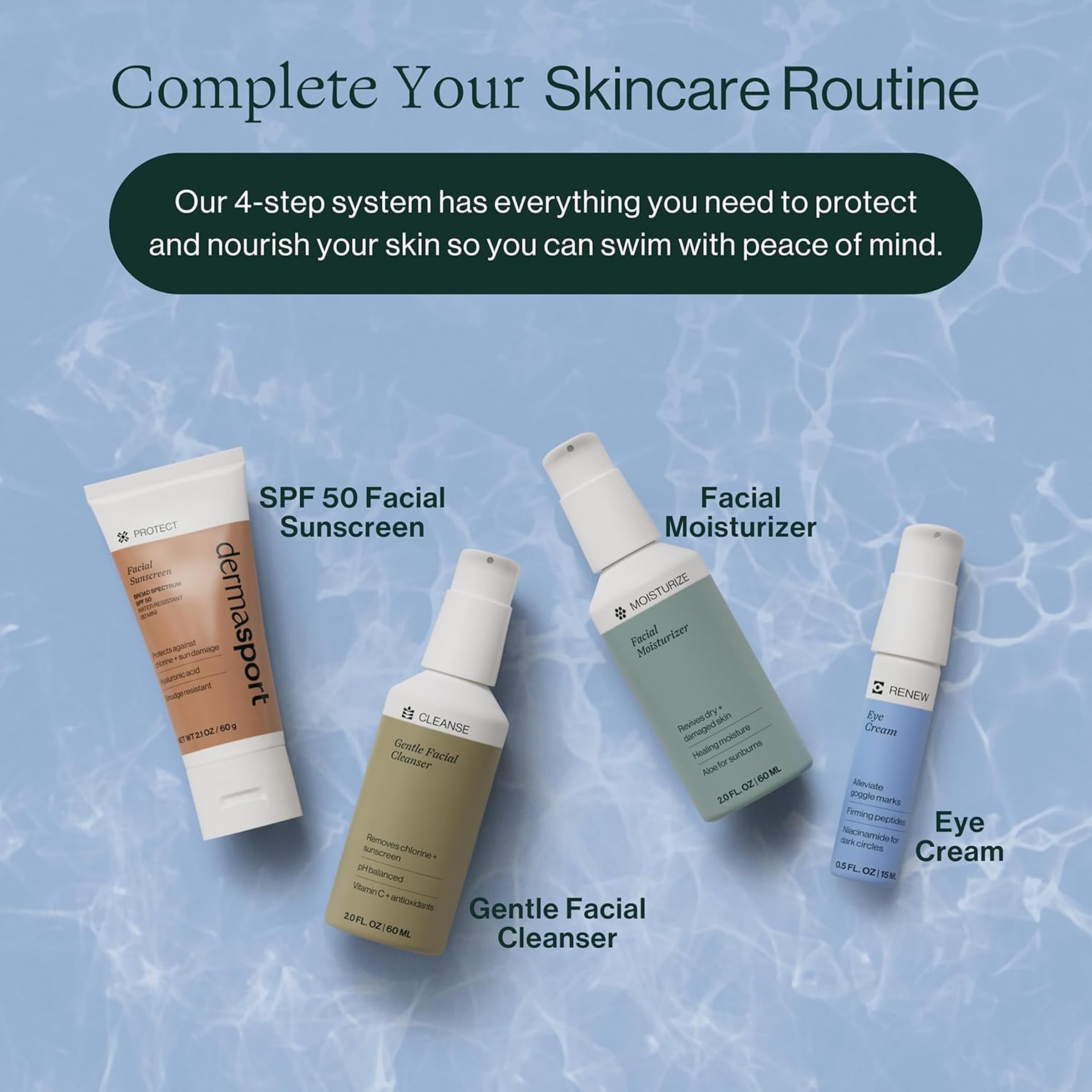 Dermasport SPF 50 fragrance-free formula suitable for sensitive skin.