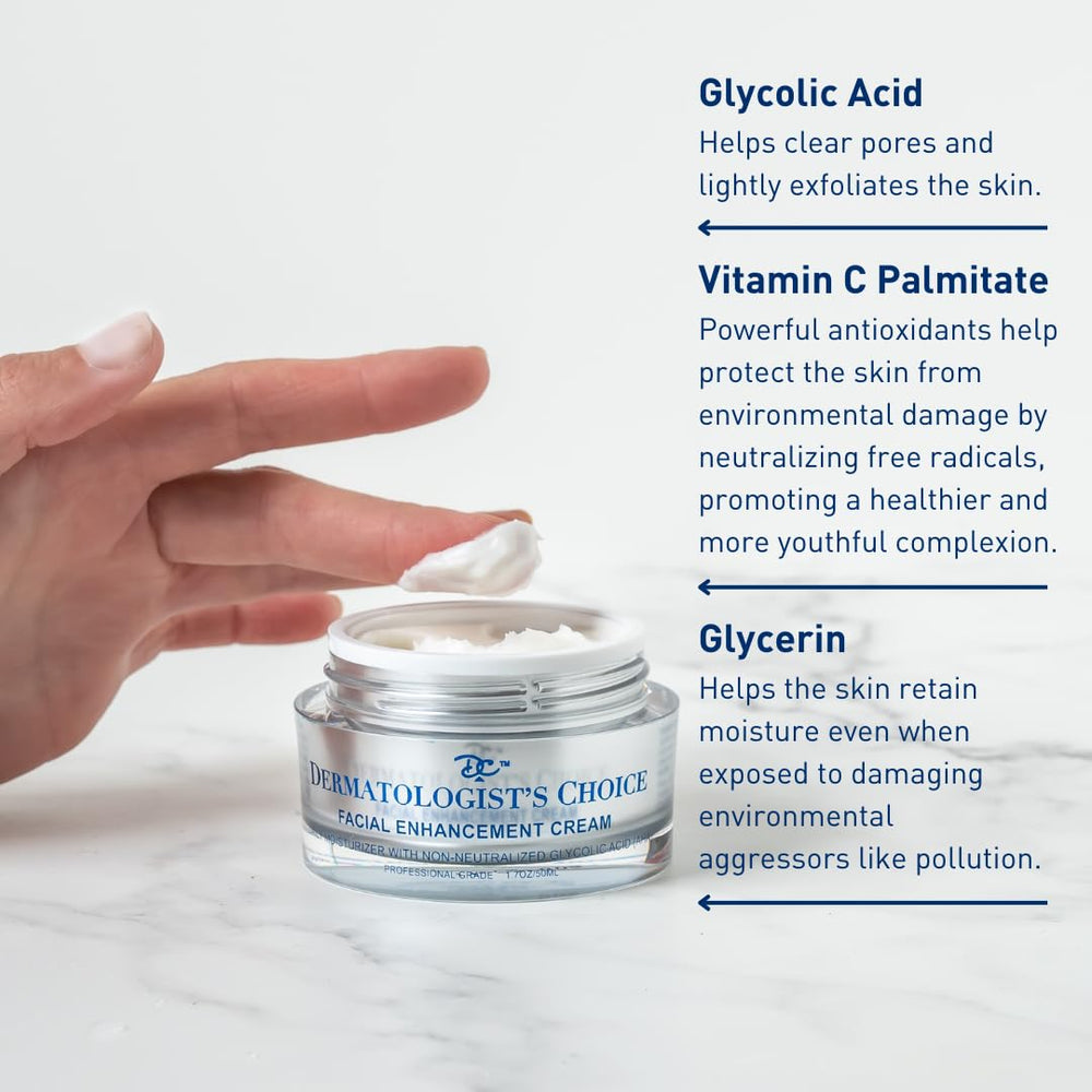 Dermatologist's Choice cream application ritual promotes even coverage and absorption.