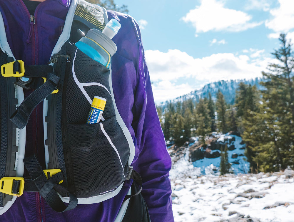 DERMATONE lip balm protects against wind and cold conditions