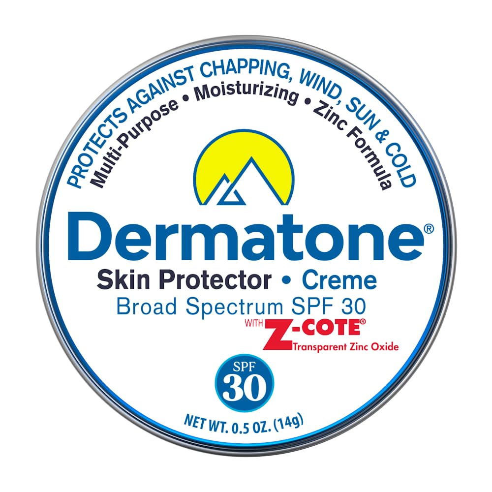 Dermatone Skin Protector tin packaging shown for on-the-go protection