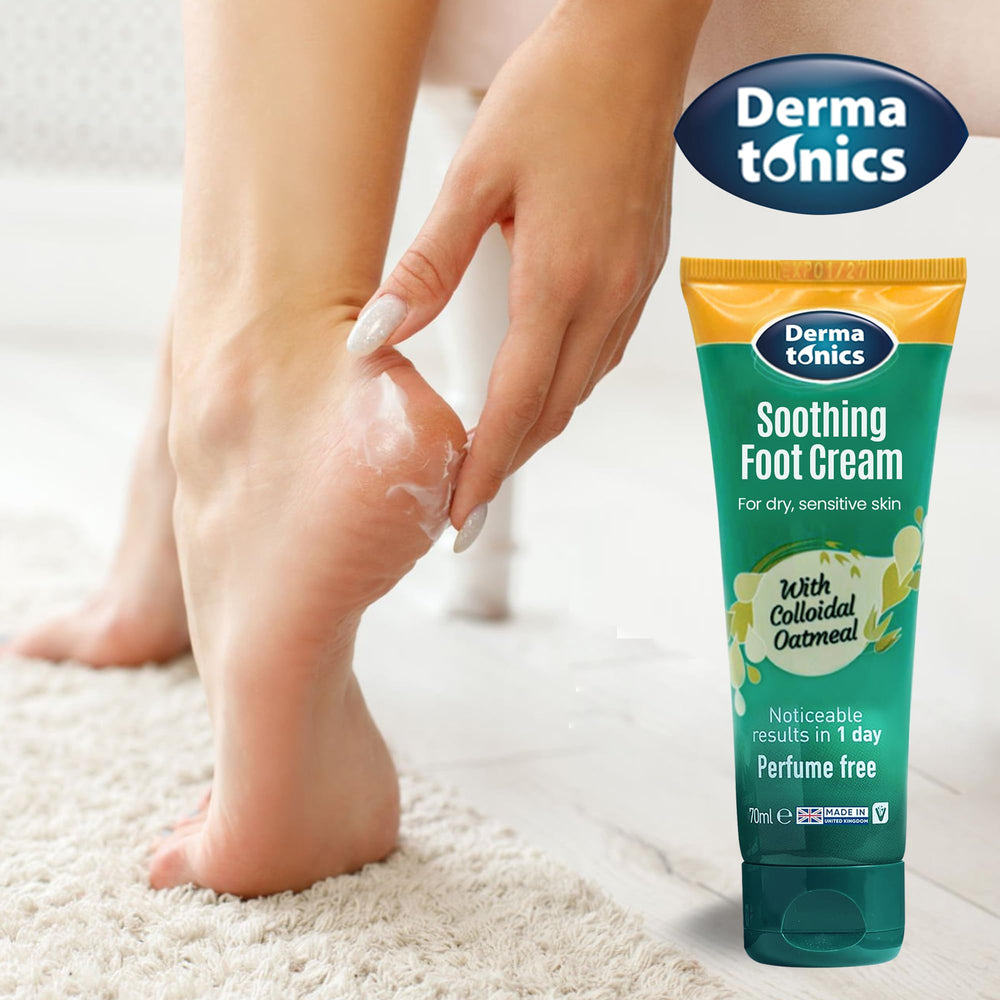 Dermatonics colloidal oatmeal image highlighting skin-repair properties.
