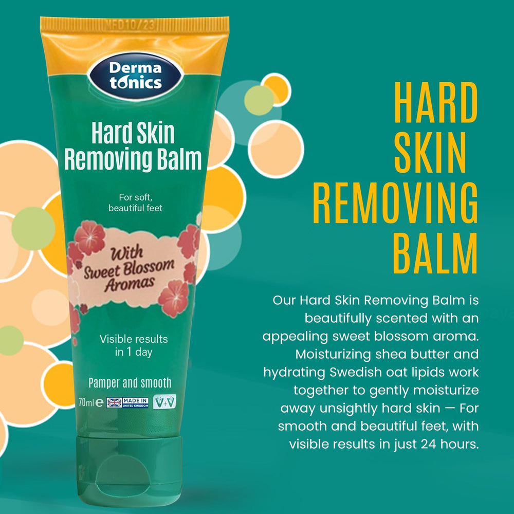 Dermatonics softening formula with shea butter hydrates and nourishes dry areas.