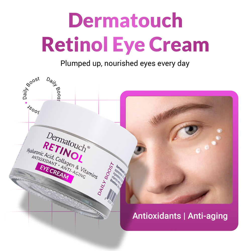 DERMATOUCH Apricot and rosemary antioxidants shown as part of the formula.