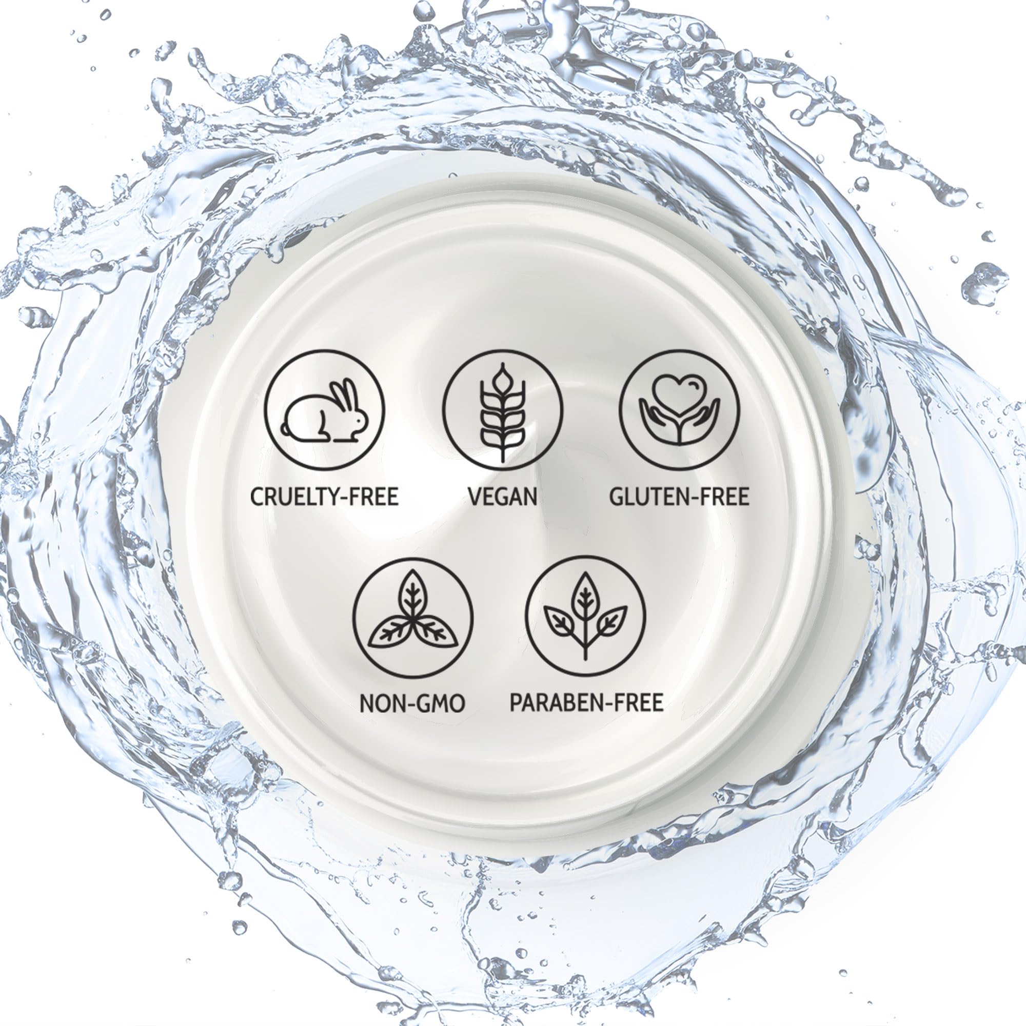 DERMATOUCH Retinol Face Moisturizer ingredient panel with hyaluronic acid and vitamins for plump skin.
