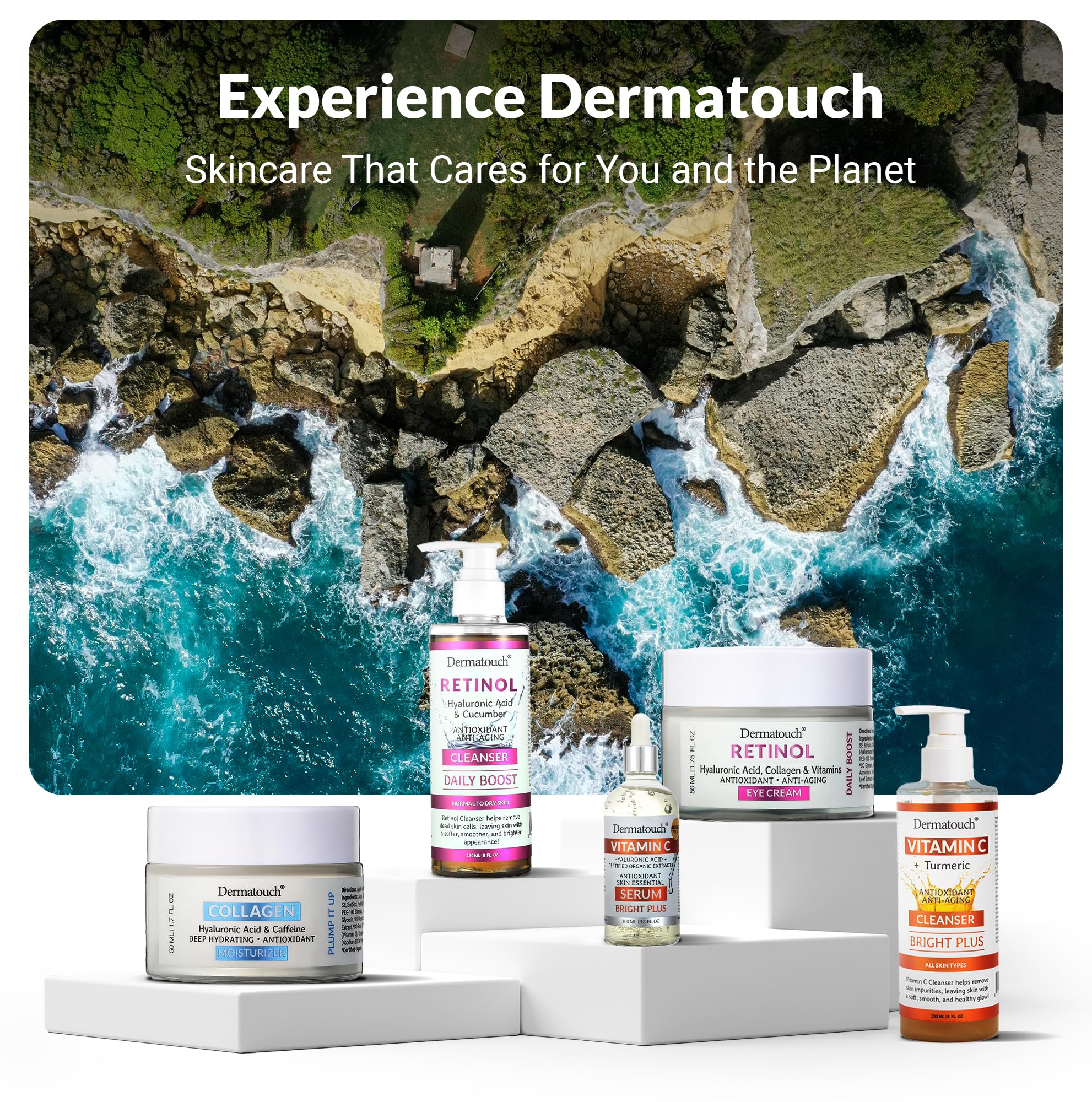 DERMATOUCH Vitamin C Cleanser appropriate for all skin types, including sensitive skin.