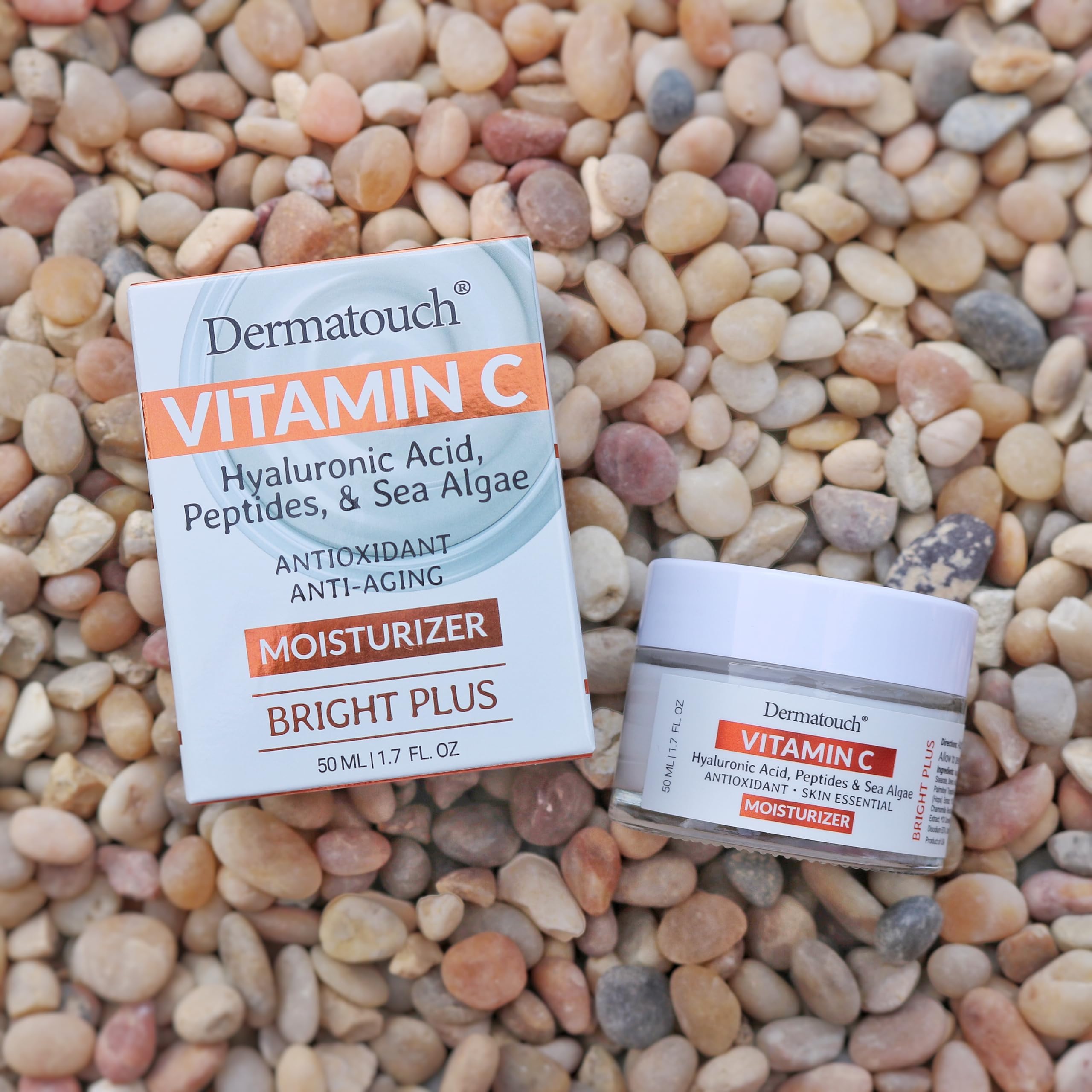DERMATOUCH Vitamin C Moisturizer pack shot communicates value of two-pack for daily care.