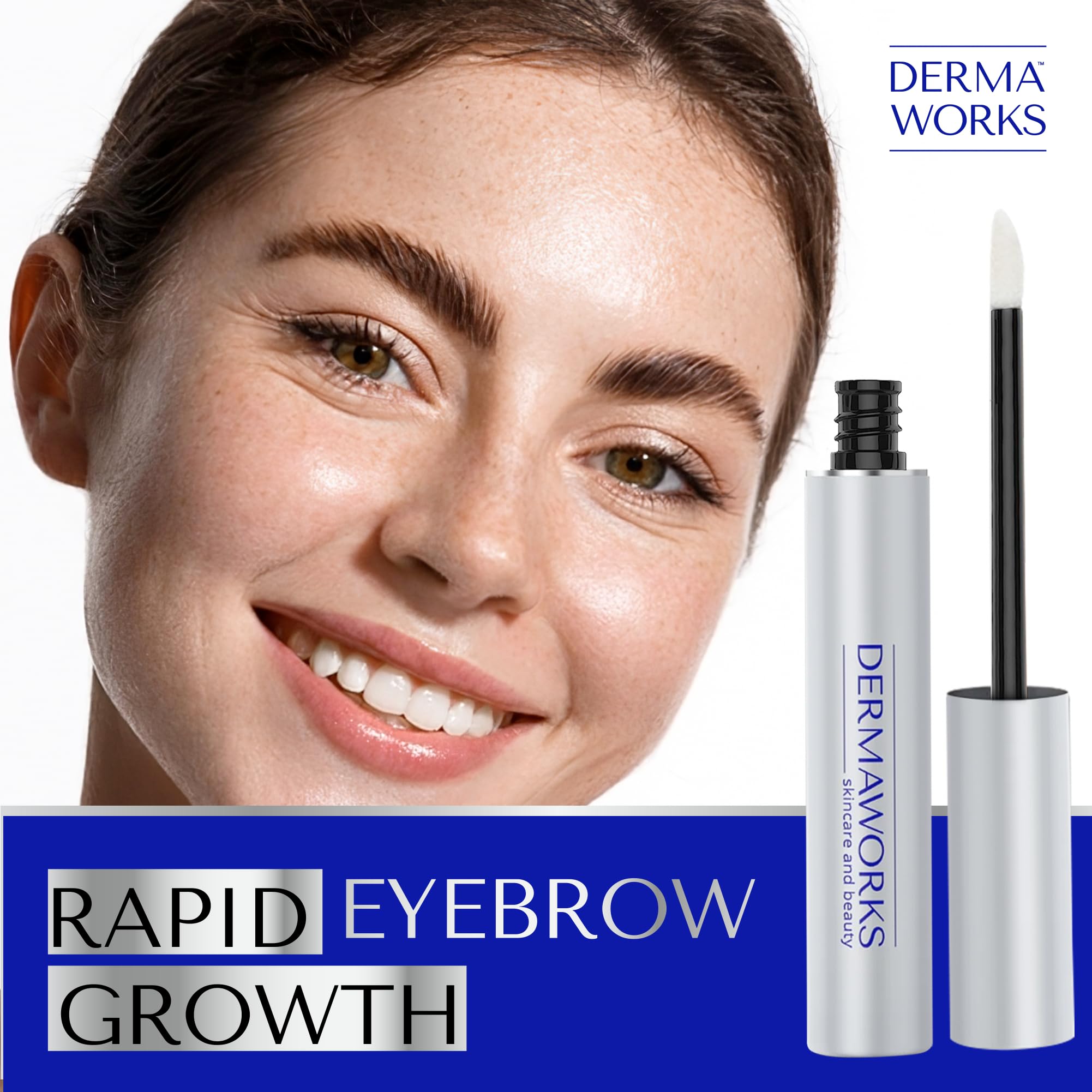 Dermaworks brow growth serum application brush for precise application