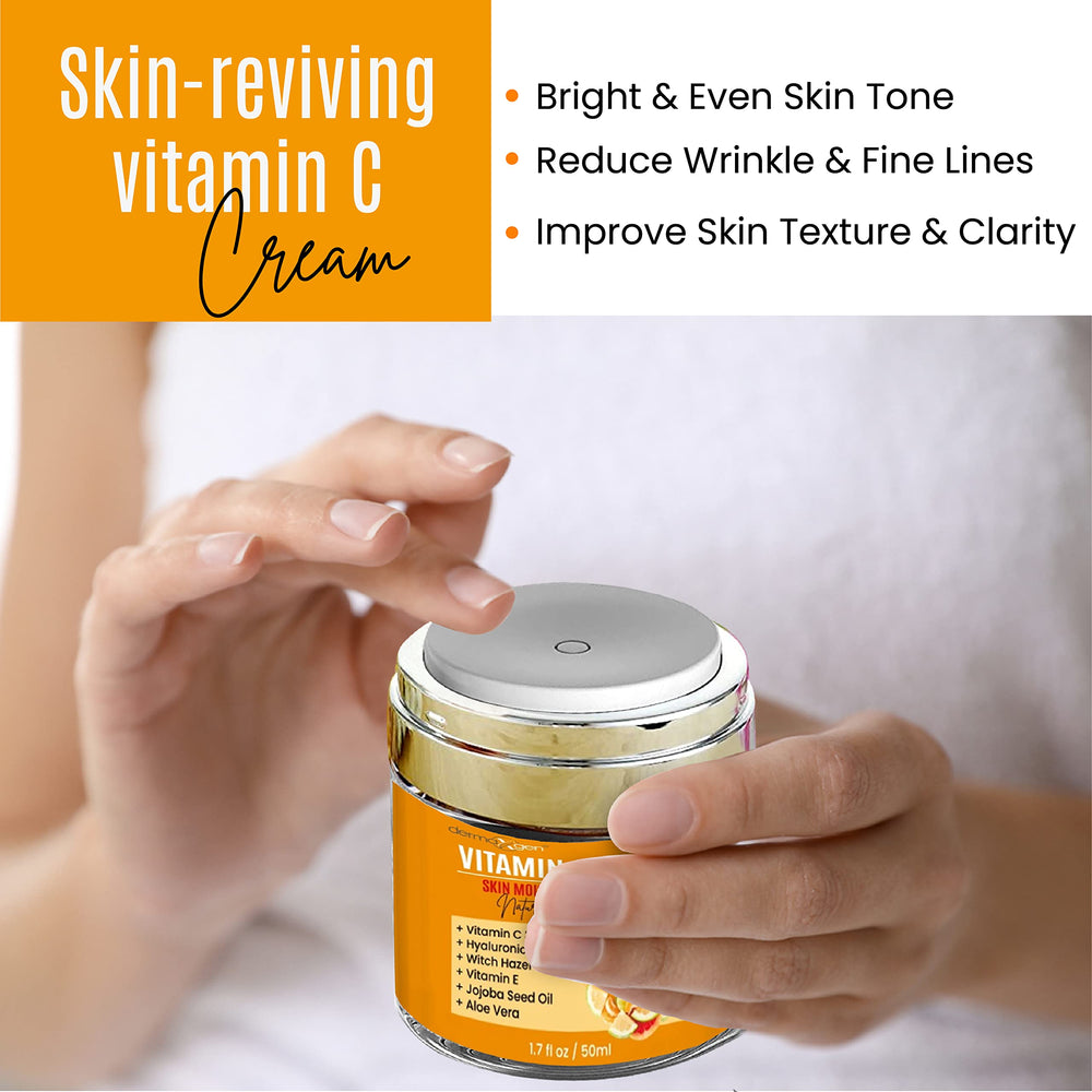 DERMAXGEN Day serum display hints brightening and glow support