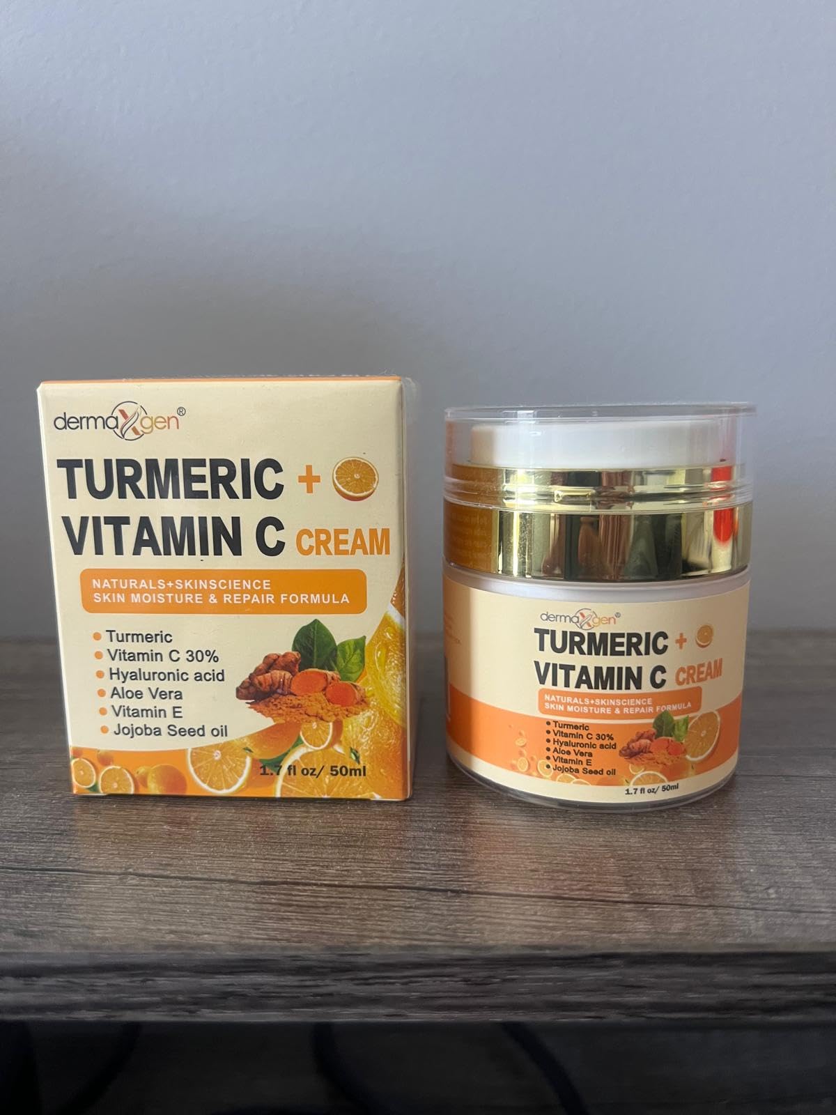 DERMAXGEN glow appears over time for a refreshed even complexion