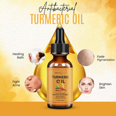 DERMAXGEN turmeric oil dark spots focus targets uneven patches.